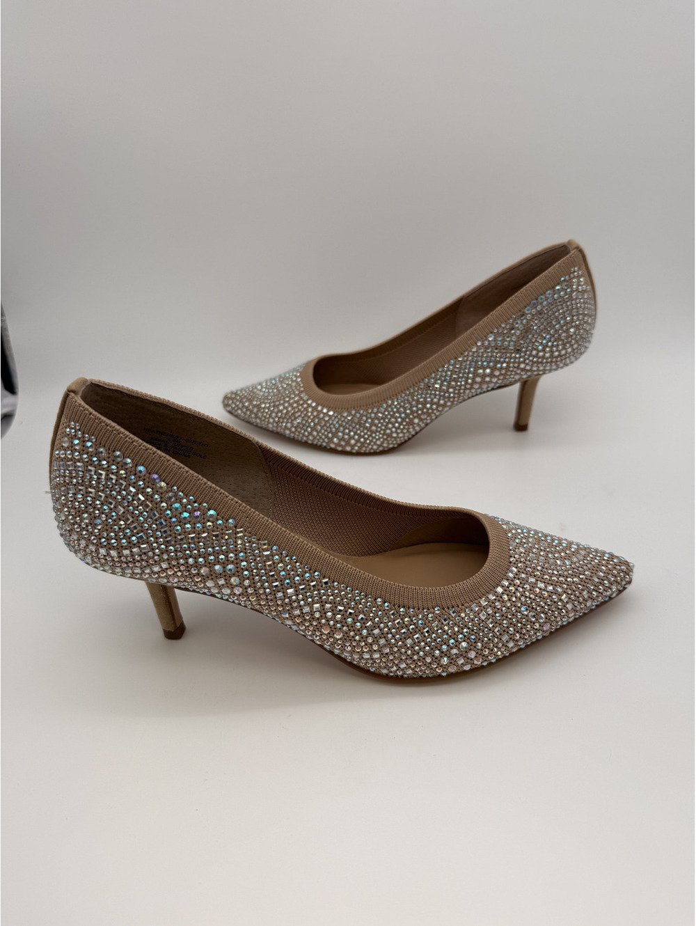 Jewel Badgley Thalia Sodi Women Beige Rhinestone Embellished